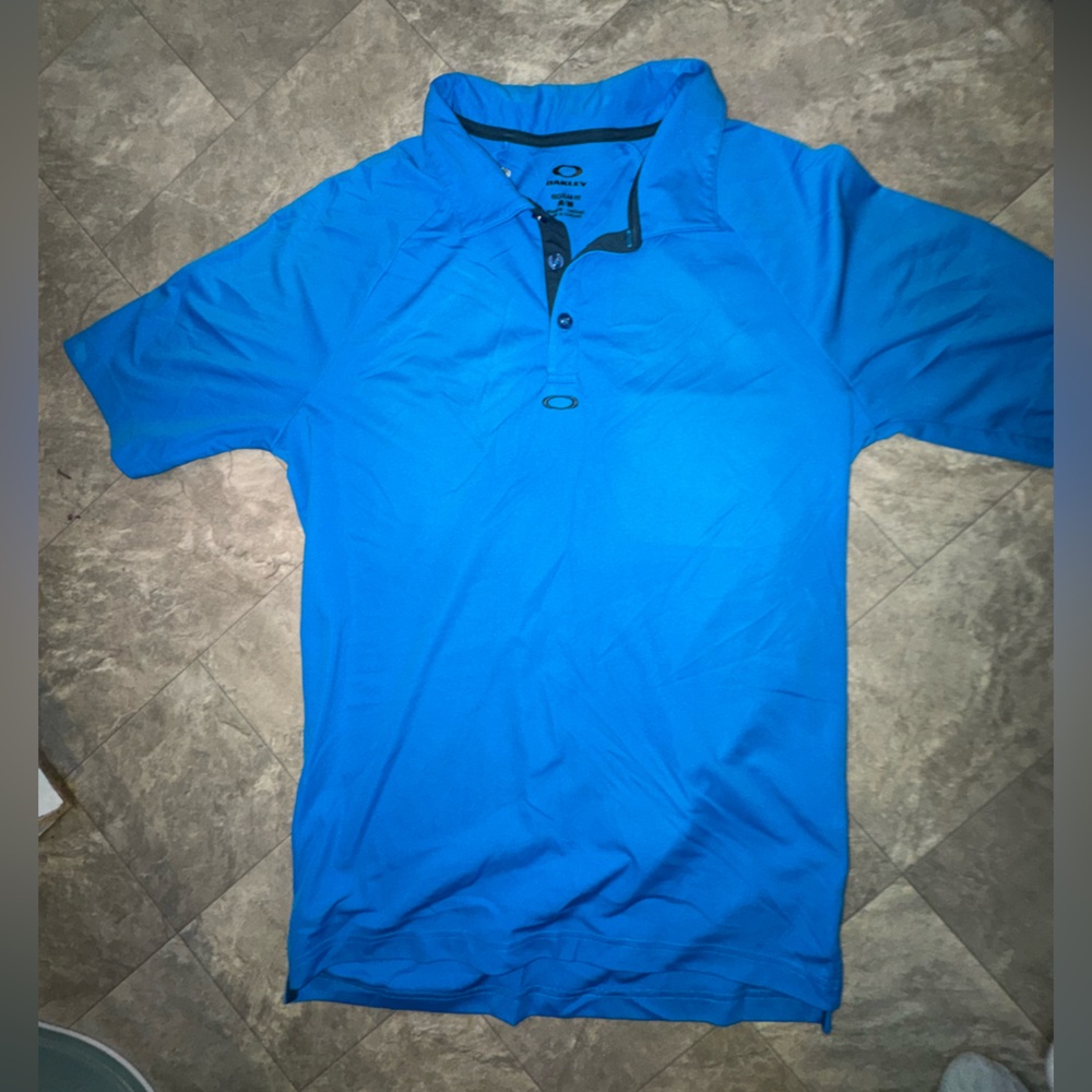 Oakley Men’s Vibrant Blue Polo Shirt